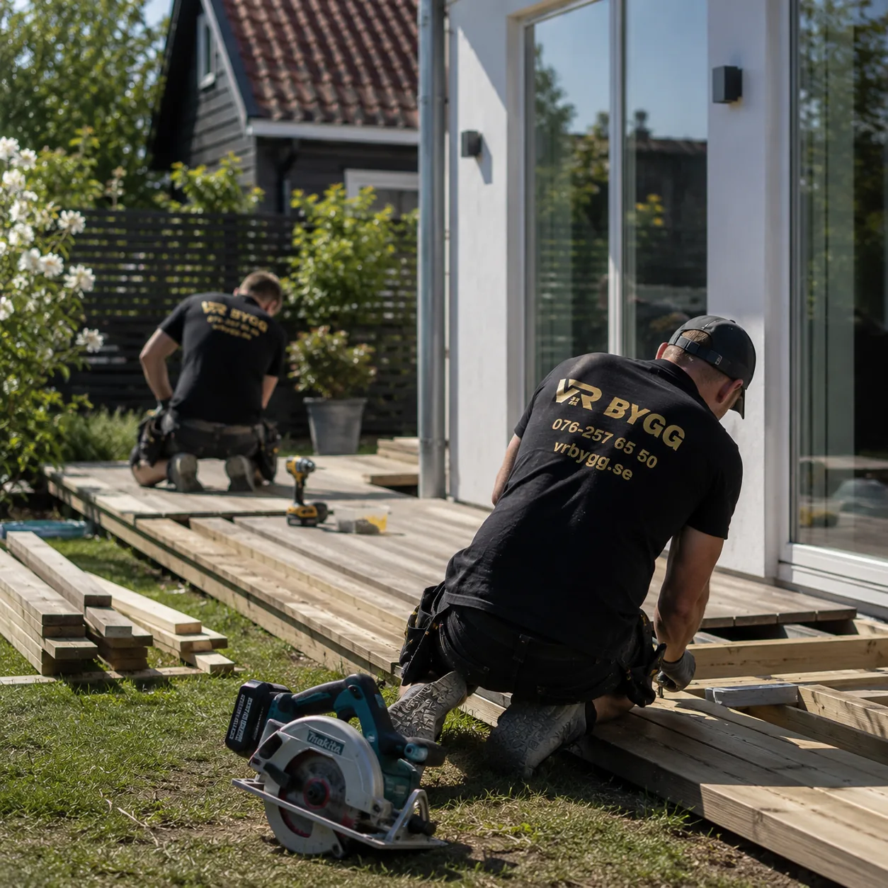 Snickeriarbeten utförda av VR Bygg i Skåne